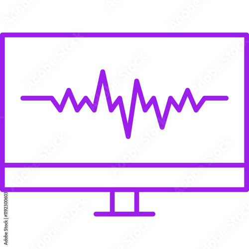 Earthquake Reading icon single vector illustration