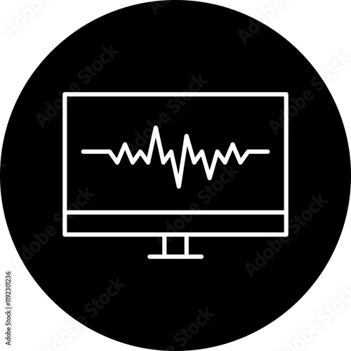 Earthquake Reading icon single vector illustration