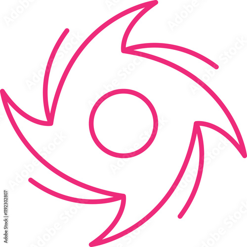 Cyclone icon single vector illustration