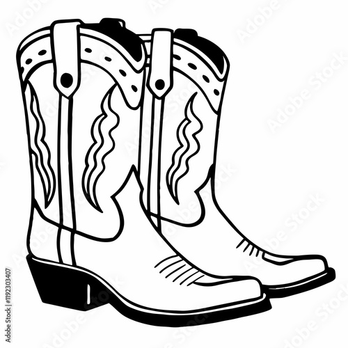 pair of cowboy boots
