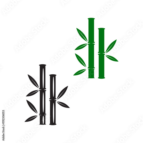 bamboo icon vector