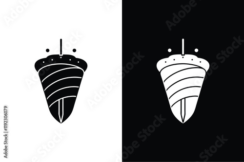 Shish kebabs  icon vector on White Background ,Vector Art Illustration on white background.