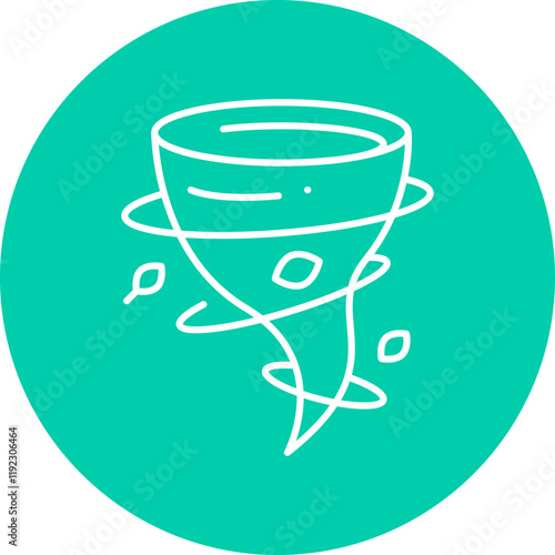 Tornado icon single vector illustration