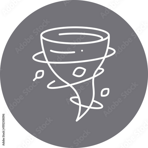 Tornado icon single vector illustration