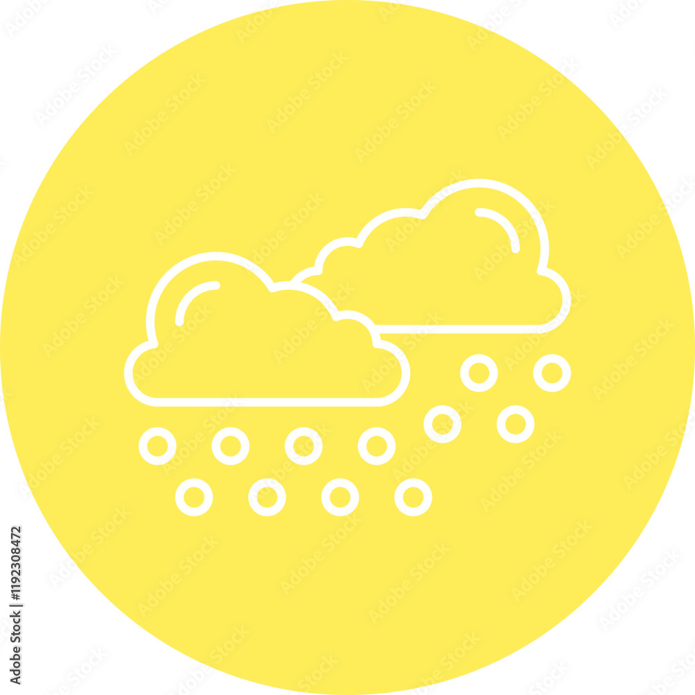 Heavy Snows icon single vector illustration Heavy Snows icon single vector illustration