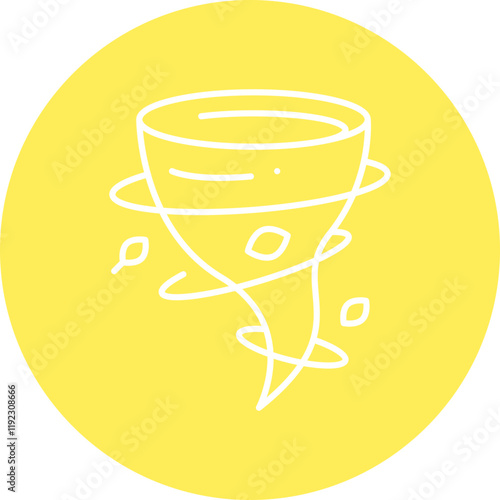 Tornado icon single vector illustration