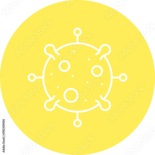 Epidemic icon single vector illustration