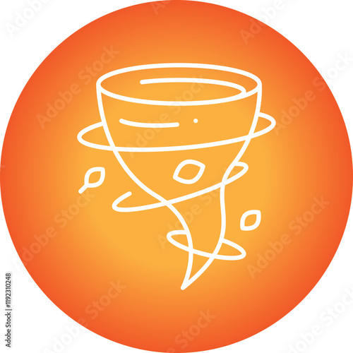 Tornado icon single vector illustration