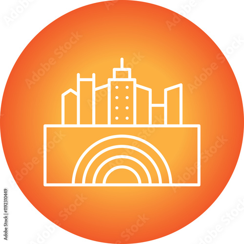 Earthquake I icon single vector illustration