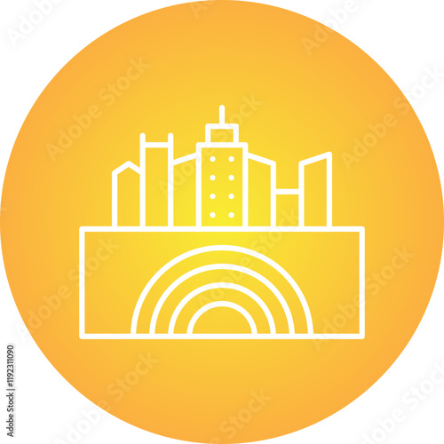 Earthquake I icon single vector illustration