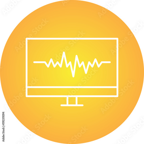 Earthquake Reading icon single vector illustration