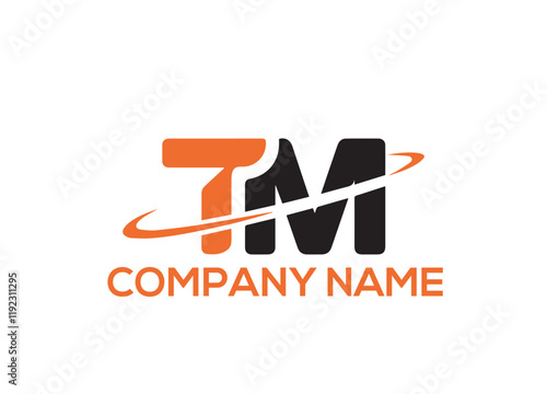 A bold "TM" logo with modern typography, clean lines, and minimalist design, reflecting professionalism, innovation, and versatility, suitable for diverse industries and contemporary branding.