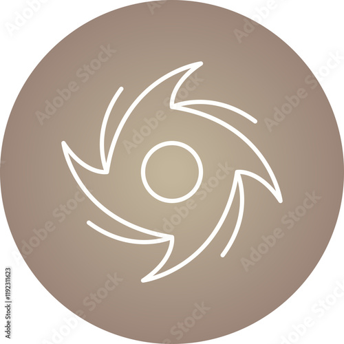 Cyclone icon single vector illustration