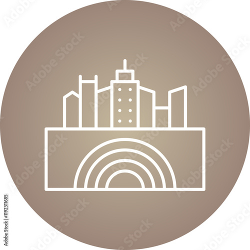 Earthquake I icon single vector illustration