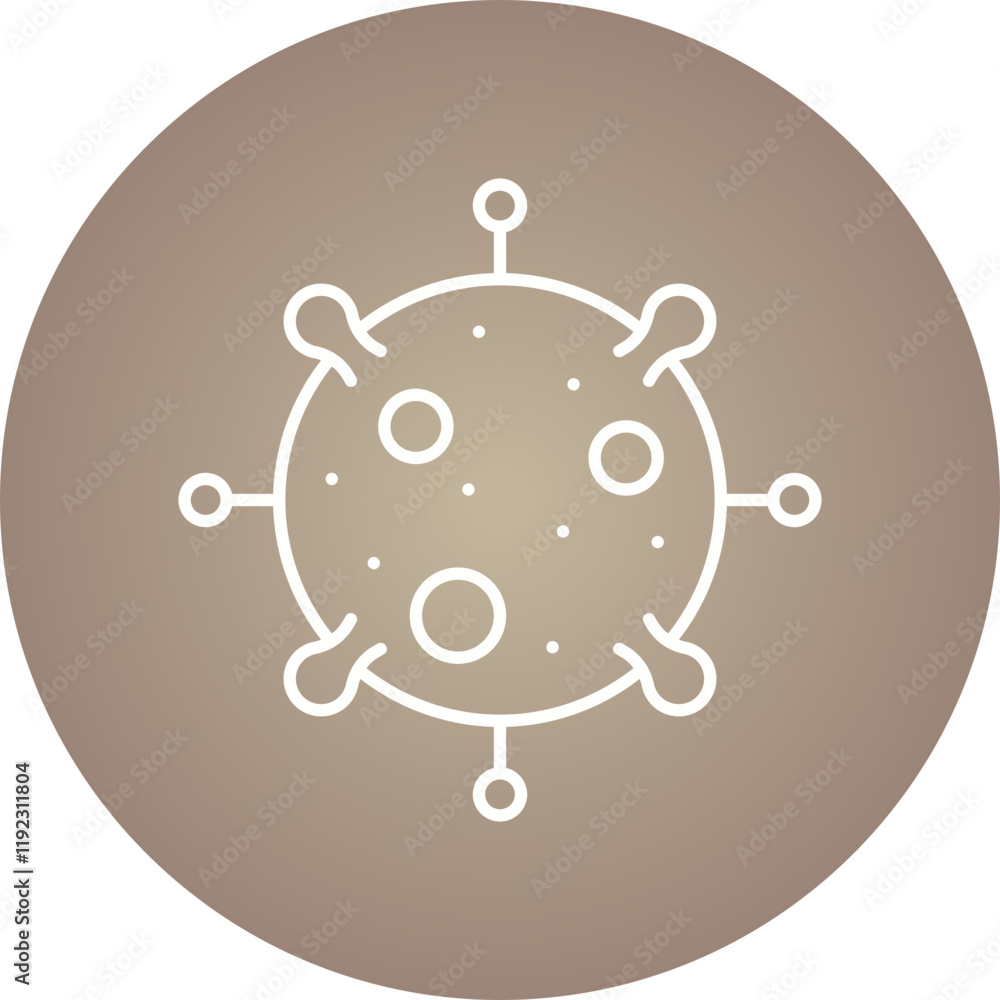 Fototapeta premium Epidemic icon single vector illustration