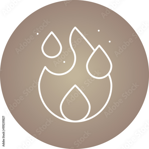 Fire icon single vector illustration