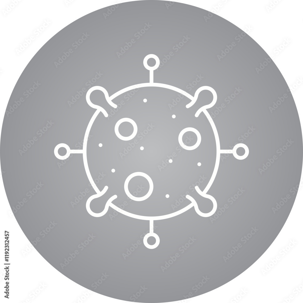 Obraz premium Epidemic icon single vector illustration