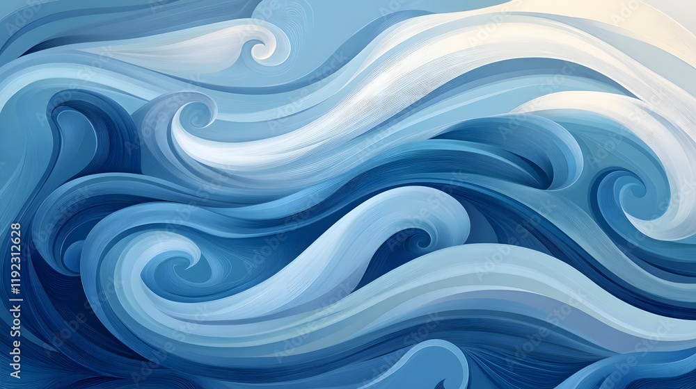 Ocean waves motion coastal area artwork calm environment aerial view serenity and fluidity Ocean waves motion coastal area artwork calm environment aerial view serenity and fluidity