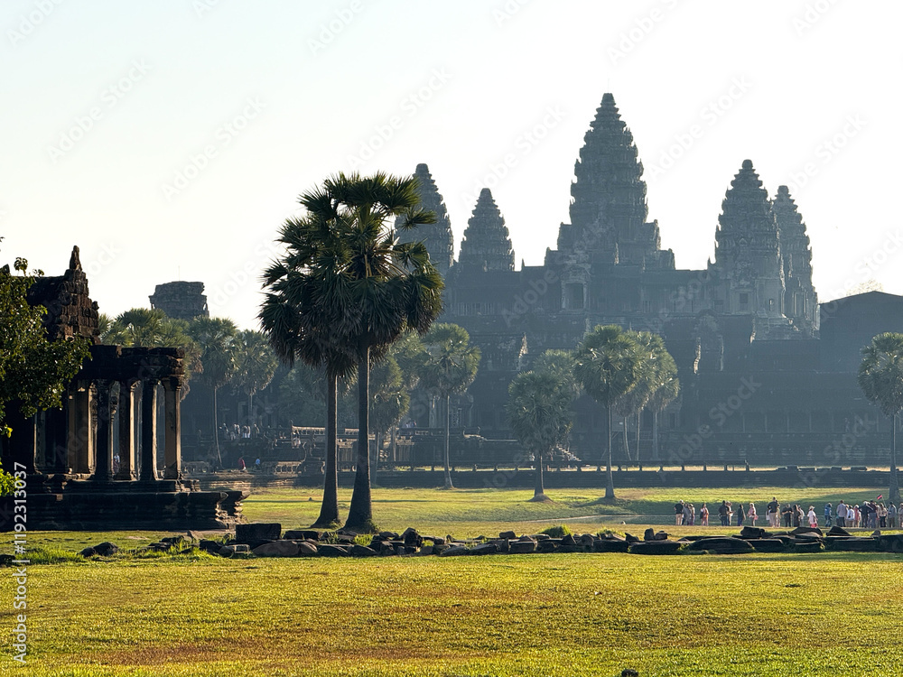 Fototapeta premium Rural Life Near Angkor Wat Temples in Siem Reap, Cambodia