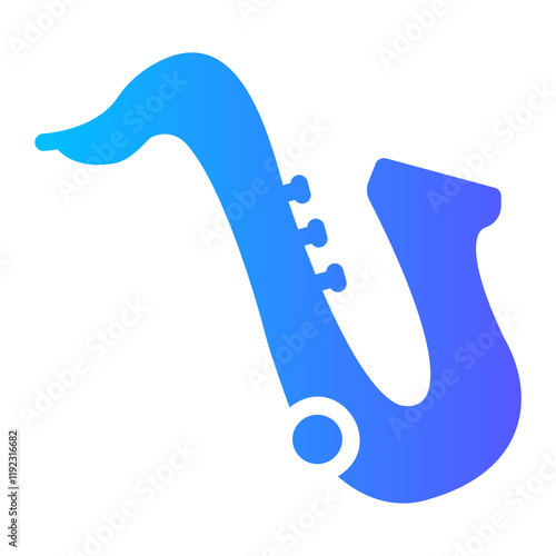 saxophone Gradient icon