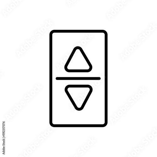 Elevator, lift button icon Thin line art isolated Free Download Elevator, lift button icon Thin line art isolated - GFXLoad