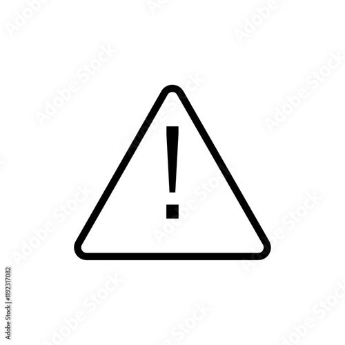 Exclamation mark icon Thin line art isolated Free Download Exclamation mark icon Thin line art isolated - GFXLoad