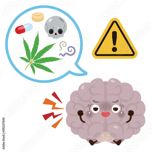 薬物中毒になる脳のキャラクター