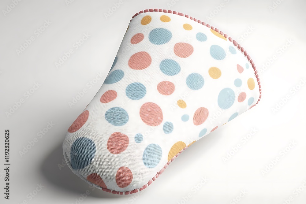 High-definition oven mitt with a whimsical dot pattern, 3D rendered with soft shadows and clean sharp focus on white. Full ultra HD, High-definition oven mitt with a whimsical dot pattern, 3D rendered with soft shadows and clean sharp focus on white. Full ultra HD,