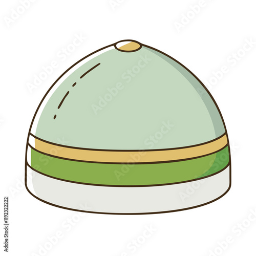 prayer cap taqiyah vector icon, prayer cap taqiyah vector illustration - simple illustration of prayer cap taqiyah, perfect for prayer cap taqiyah logos and icons