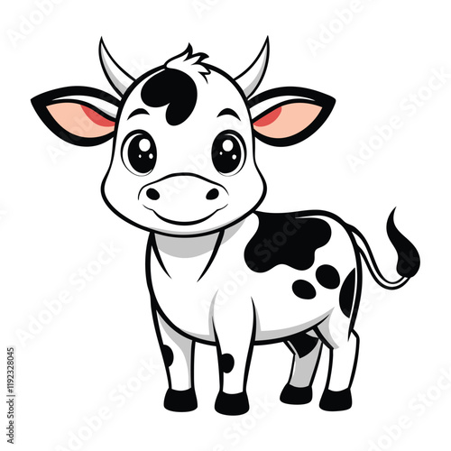  cute cow flat 