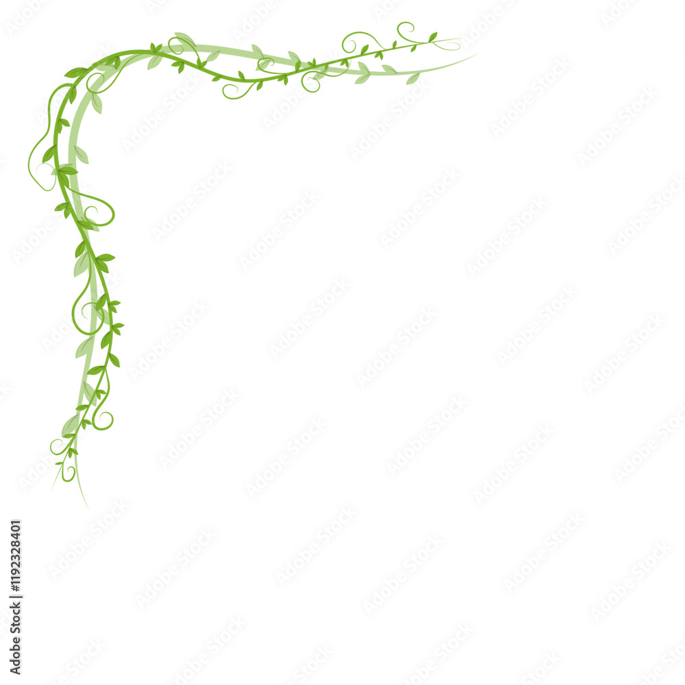 Obraz premium Vine Leaf Corner