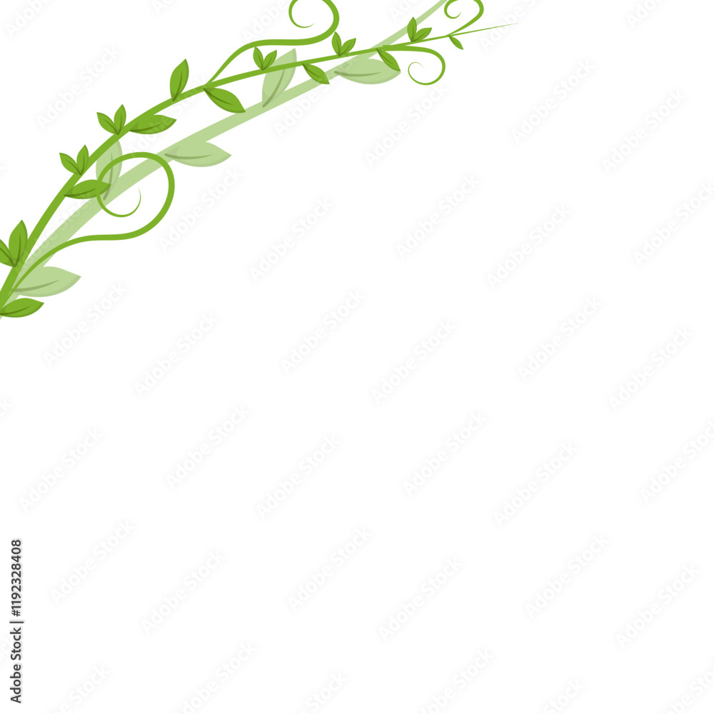 Obraz premium Vine Leaf Corner