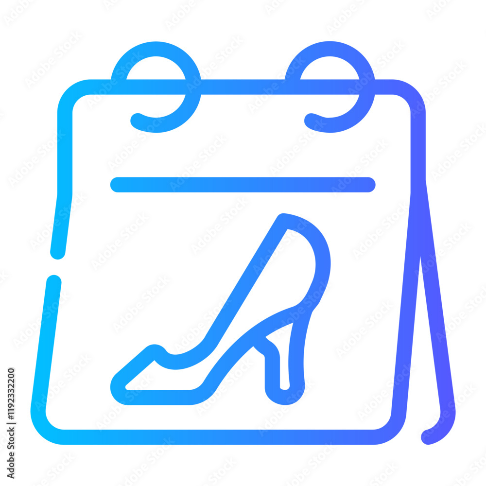 calendar Line Gradient Icon calendar Line Gradient Icon