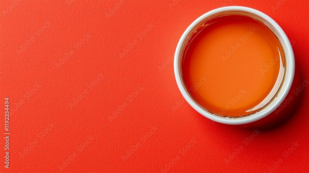 A vibrant orange liquid in a white bowl against a red background. The image is simple, clean, and modern, making it perfect for food blogs, culinary websites, or any project needing a splash of color. A vibrant orange liquid in a white bowl against a red background. The image is simple, clean, and modern, making it perfect for food blogs, culinary websites, or any project needing a splash of color.