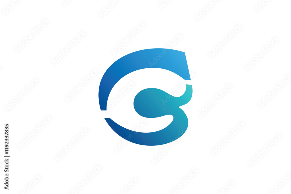 Fototapeta premium Abstract C Logo Design Vector Illustration