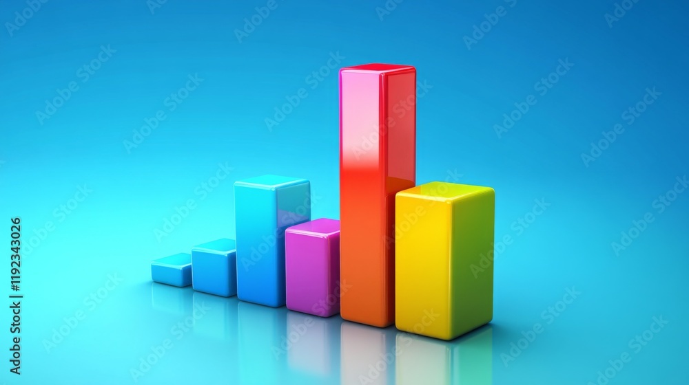 A dynamic and colorful financial bar graph showing positive market trends with a modern tech interface and smooth transitions between data points A dynamic and colorful financial bar graph showing positive market trends with a modern tech interface and smooth transitions between data points