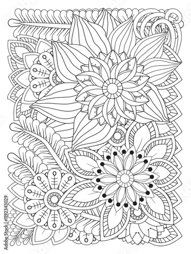 Flowers Coloring Pages For Adults