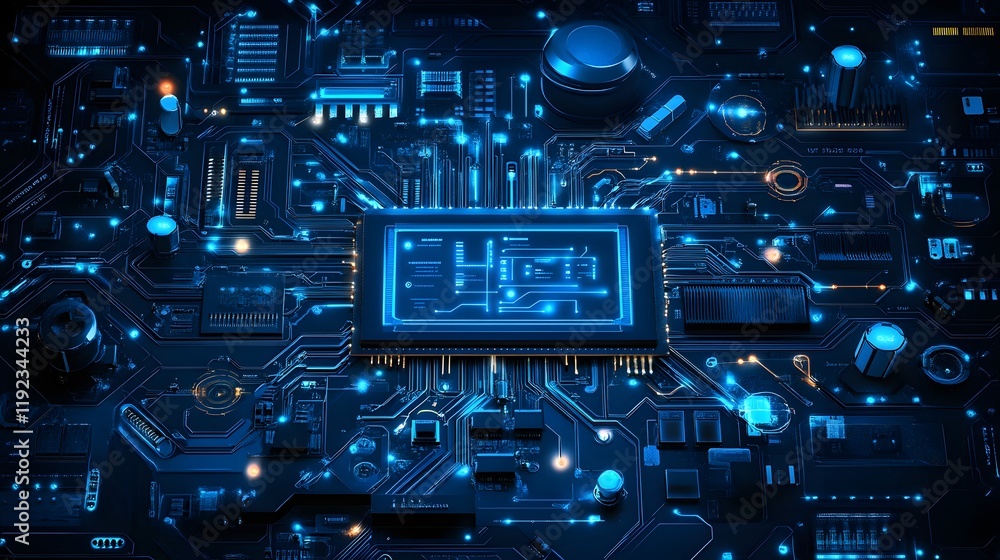 Electronic circuit with abstract