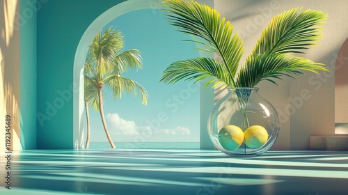 palm tree on the beach