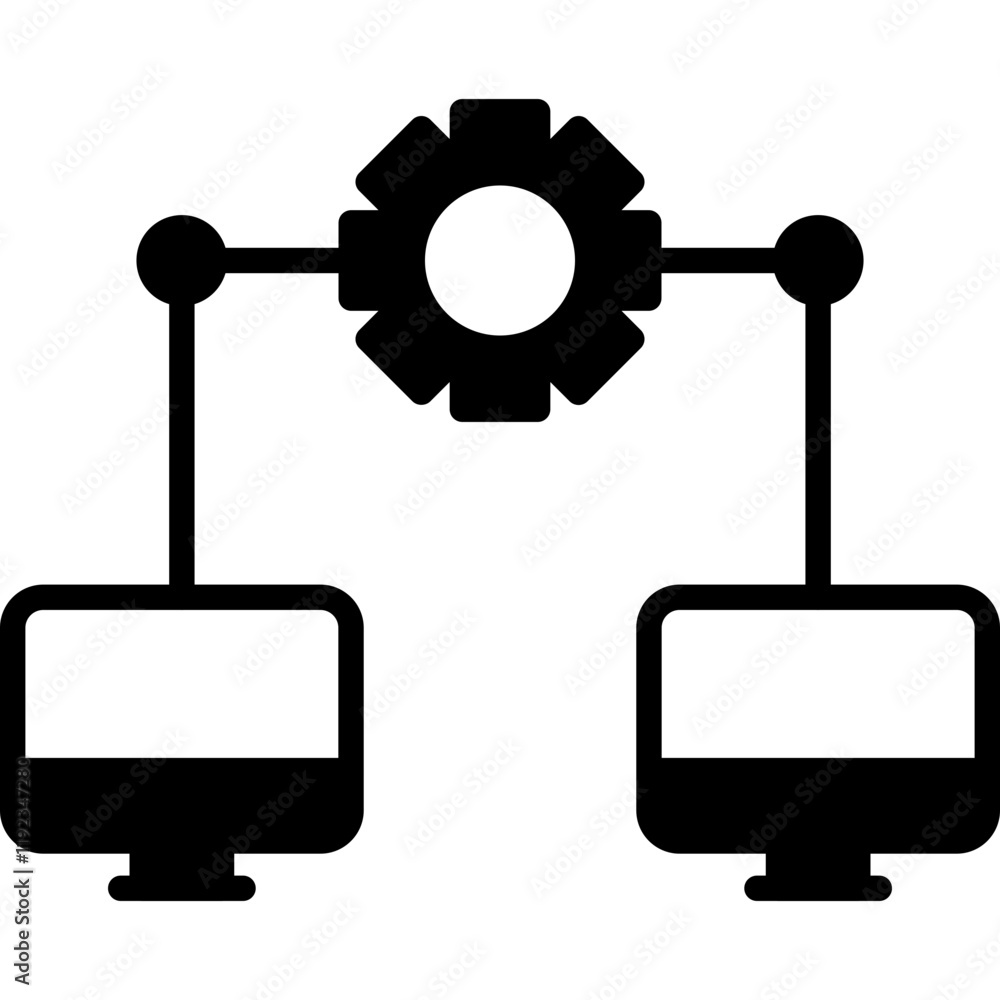 Obraz premium Connection Network Icon