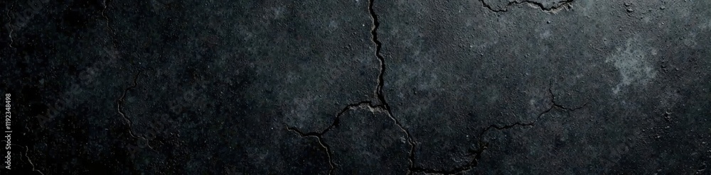 Obraz premium Black grunge concrete; deeply textured, heavily shadowed , vintage, rough