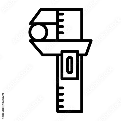 caliper Line Icon