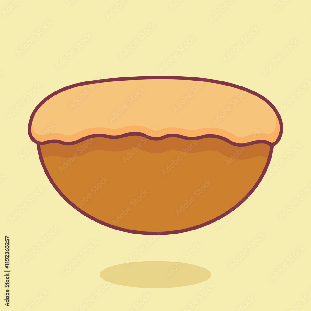 vector illustration tradisioall food pukis from indonesia vector illustration tradisioall food pukis from indonesia