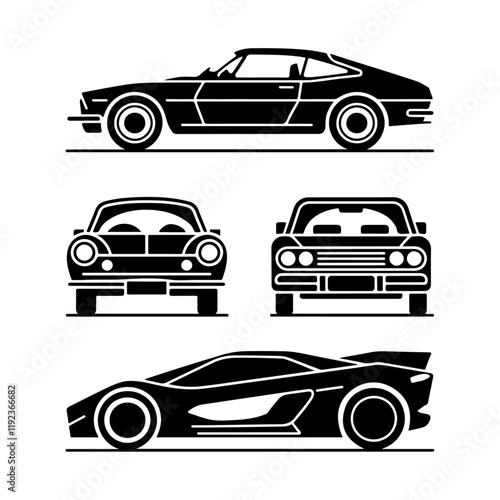 Cars or vehicles Cute Vector illustration