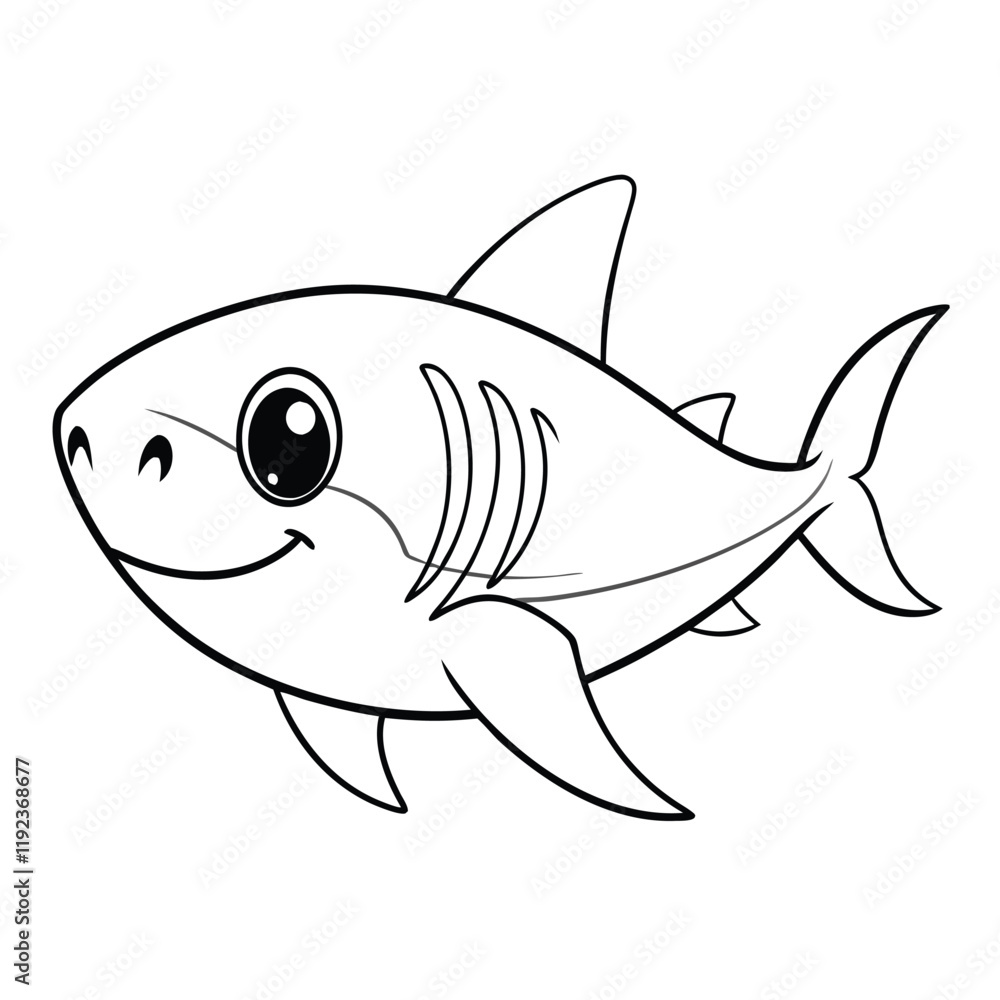Fototapeta premium animal vector illustration of a fish 