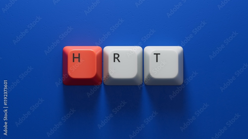 The hrt medical supplies on a notebook on a medical theme. Doctor's workplace.close up of Computer keyboard keys,Business Concept.3D rendering on blue background. The hrt medical supplies on a notebook on a medical theme. Doctor's workplace.close up of Computer keyboard keys,Business Concept.3D rendering on blue background.