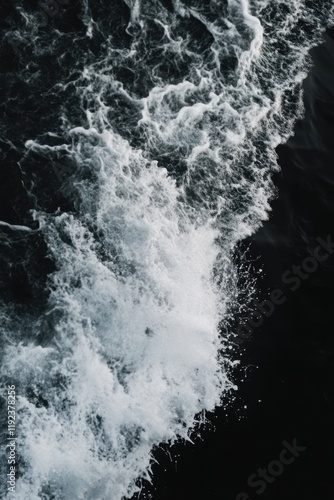 Wallpaper Mural Abstract black background with flowing white smoke creating a sense of depth and mystery Torontodigital.ca