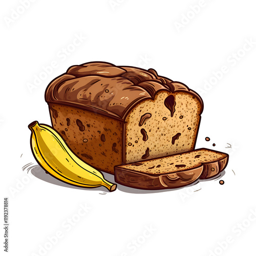 Sweet Banana Bread Loaf Recipe . Homemade Banana Bread