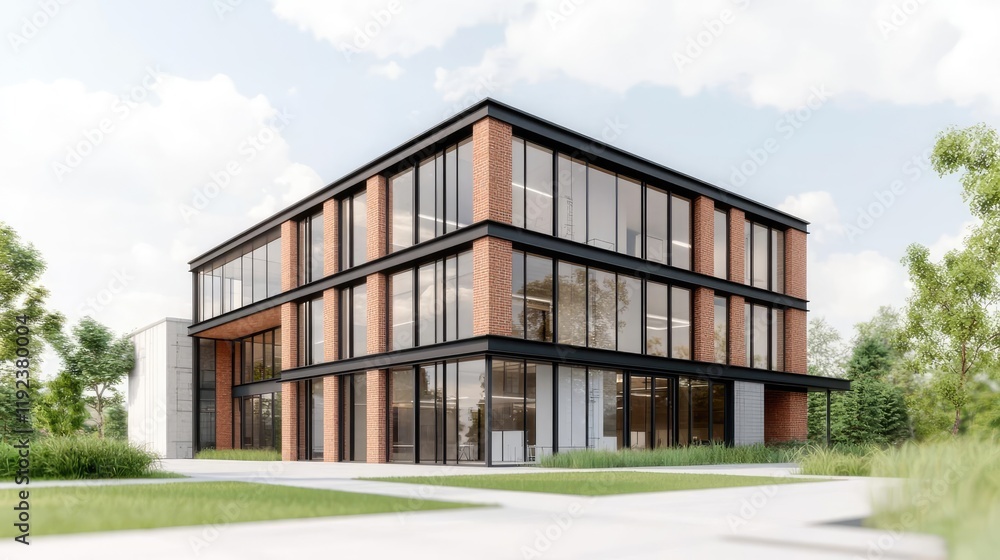 Architect project concept. Modern architectural marvel showcasing sleek design and innovative structure. Architect project concept. Modern architectural marvel showcasing sleek design and innovative structure.