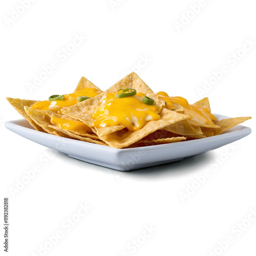 Delicious Corn Chips Nachos Topped with Rich Melted Cheese Ideal for Parties and Gatherings